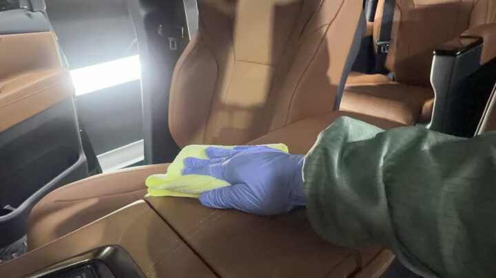 ヴェルファイア室内コーティング　クリアーガード施工