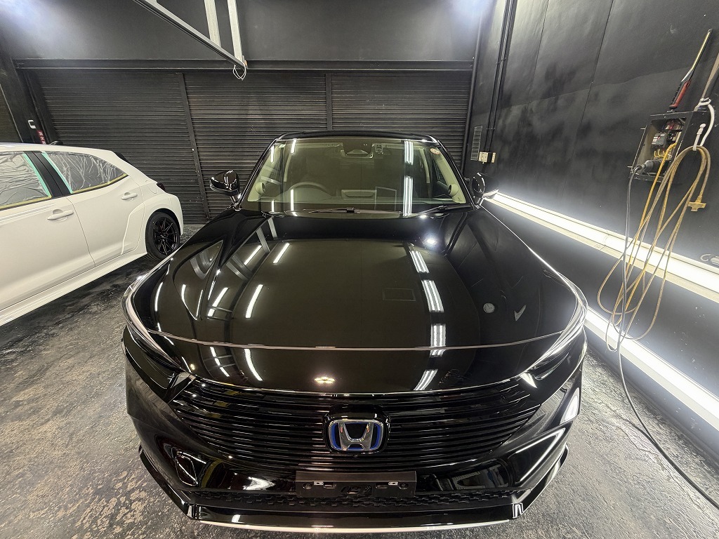 HONDAヴェゼル　Gguardガラスコーティング　プラチナ　親水コーティング３層