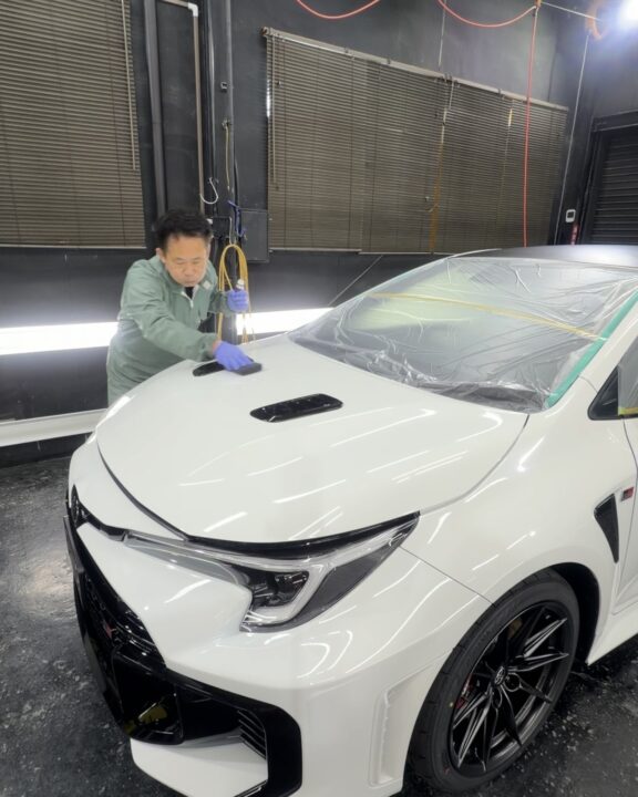 GRカローラセラミックコーティングSystemX PRO手塗り施工