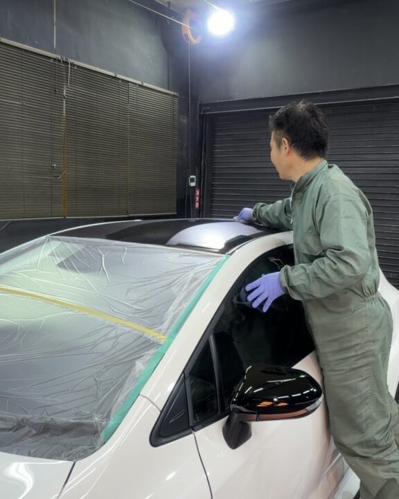 GRカローラセラミックコーティングSystemX MF手塗り施工