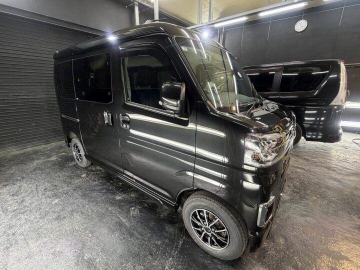 DAIHATSU　アトレーGguardガラスコーティング　ダイヤコーティング　５層コーティング　親水コーティング施工