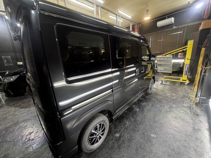 DAIHATSU　アトレーGguardガラスコーティング　ダイヤコーティング　５層コーティング　親水コーティング施工