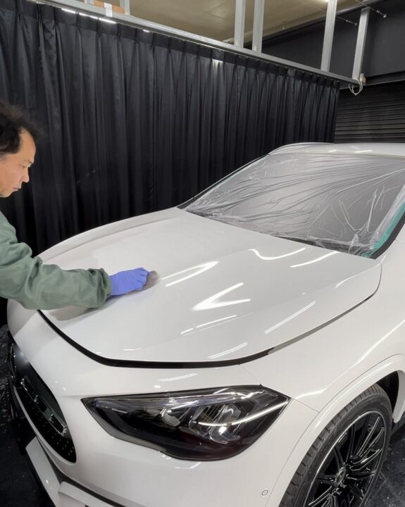 メルセデスベンツ GLA180にセラミックコーティングSystemX Crystal SSを施工