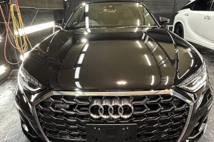 アウディ―A8にGguardガラスコーティング3層プラチナコーティングを施工