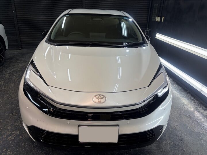 TOYOTA アクアの新車にセラミックコーティングSystemXPROを施工