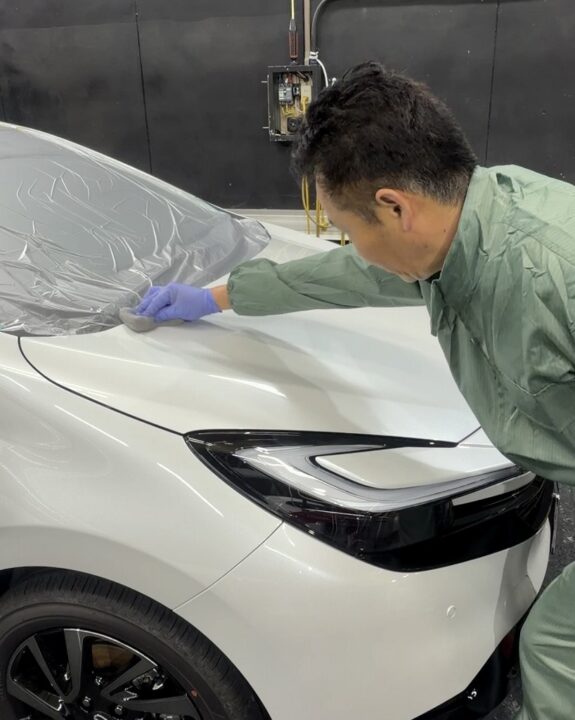 TOYOTA アクアの新車にセラミックコーティングSystemXPROを施工