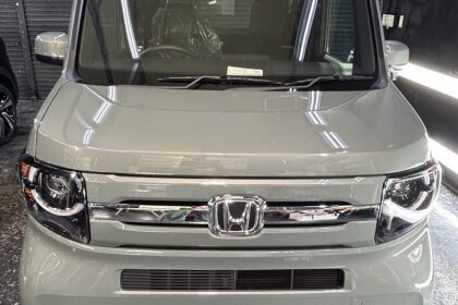HONDA　N-VANにGguardガラスコーティング3層親水タイプをコーティング施工