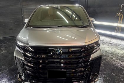 新車のヴェルファイアを全磨きして塗装肌を整えてセラミックコーティングSystemXPROを施工