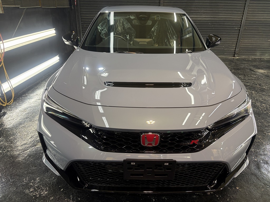 HONDAシビックTYPE-RにセラミックコーティンングSystemXPROとホイールコーティングを施工