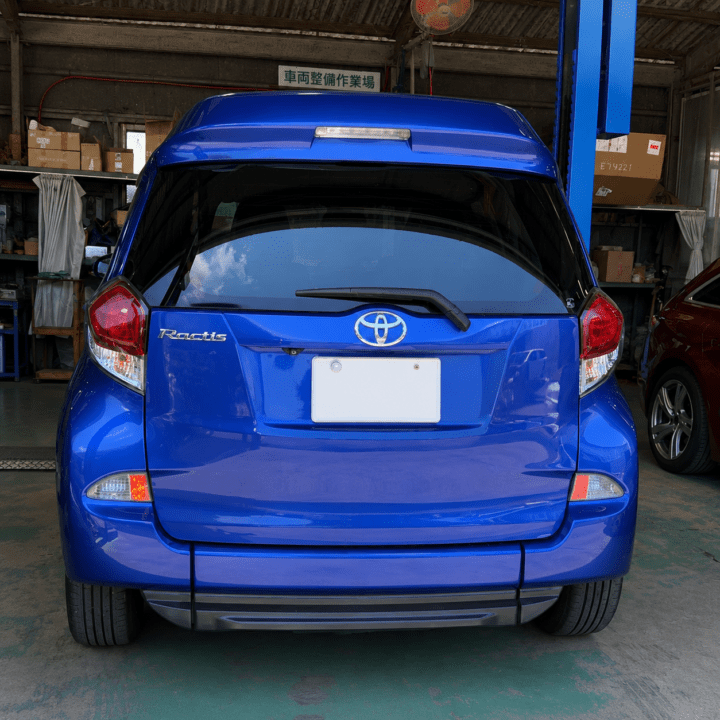 cc7ea1e8-f2f9-4cf4-a0bc-bb9dfbe4c1ed - 鈑金塗装・カーコーティング・車検|山口県周南市 東洋ボデー株式会社 トヨタ ラクティス 車検整備 リアビュー