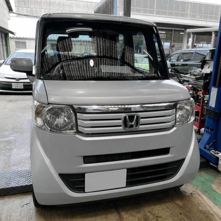 ホンダ N-BOXの車検整備・部品交換｜EGオイル・ブレーキオイル・クーラント・ウォッシャー液・ワイパーゴム・発煙筒
