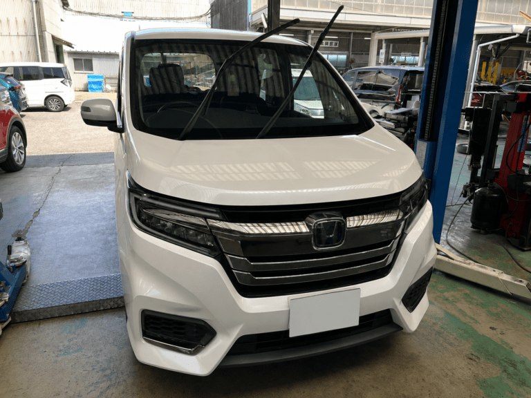 ホンダ ステップワゴンの 車検整備・部品交換｜EGオイル・ブレーキオイル・クーラント・ウォッシャー液・ブレーキパッド・バッテリー・ワイパーゴム