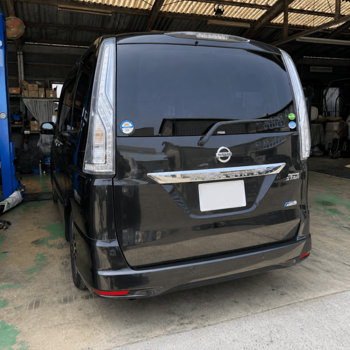 ec029075-389b-445a-b189-35ec159ad59b - 鈑金塗装・カーコーティング・車検|山口県周南市 東洋ボデー株式会社 日産 セレナ 車検整備 リアビュー