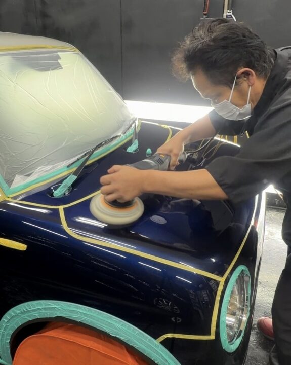 スズキ　ラパンガラスコーティング前磨き艶出し 